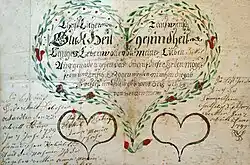 Baptism document from Alsace, France