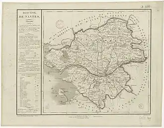 Diocèse de Nantes - dressé par Dumortier